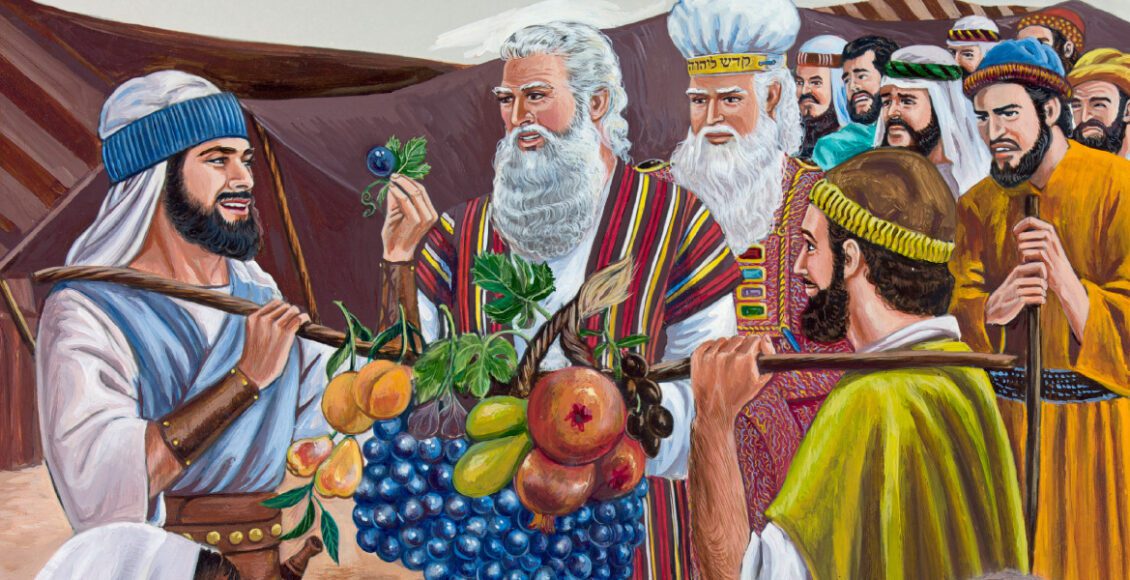 joshua and caleb spy out the land of canaan